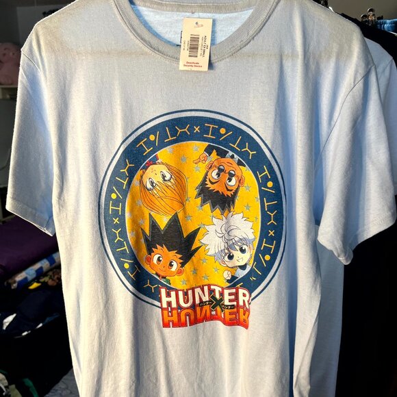 Hunter X Hunter Spencer's 100% Cotton White Graphic Print Tee T-Shirt SZ XS - Picture 1 of 5